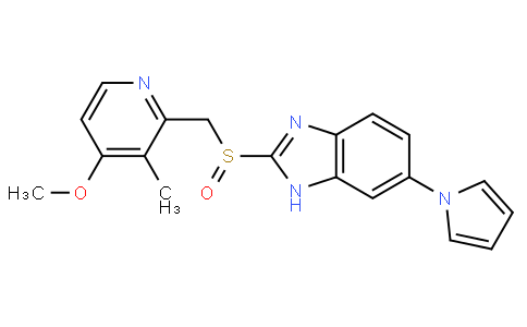2-[(4-methoxy-3-methylpyridin-2-yl)methylsulfinyl]-6-pyrrol-1-yl-1H-benzimidazole