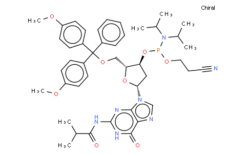 5’-O-(4,4-二甲氧基三苯甲基)-N-異丁?；?2’-脫氧鳥苷-3’-(2-氰基乙基-N,N-二異丙基)亞磷酰胺