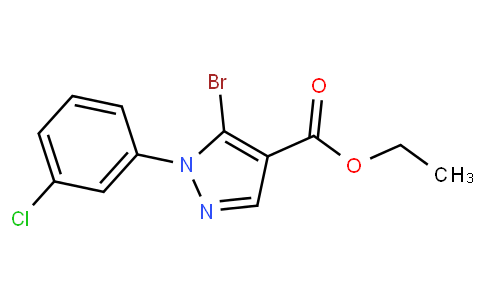 ethyl 5-bromo-1-(3-chlorophenyl)pyrazole-4-carboxylate
