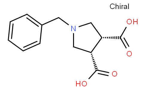 順式-1-芐基-3,4-吡咯烷二甲酸