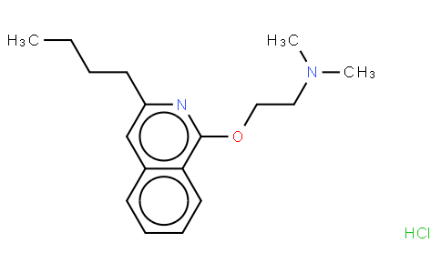 2-(3-butylisoquinolin-1-yl)oxy-N,N-dimethylethanamine,hydrochloride