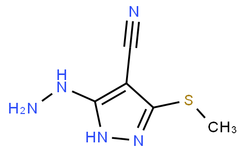 5-hydrazinyl-3-methylthio-4-cyano -1H pyrazole