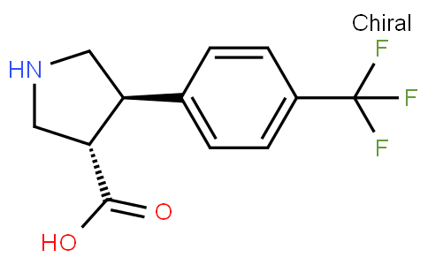 (3S,4R)-4-(4-(trifluoromethyl)phenyl)pyrrolidine-3-carboxylic acid