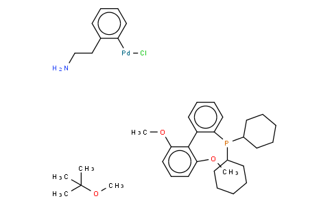 chloropalladium(1+),dicyclohexyl-[2-(2,6-dimethoxyphenyl)phenyl]phosphane,2-methoxy-2-methylpropane,2-phenylethanamine