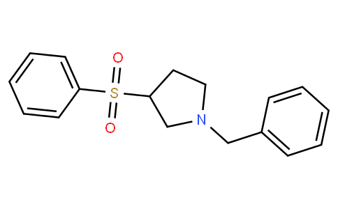 3-(benzenesulfonyl)-1-benzylpyrrolidine