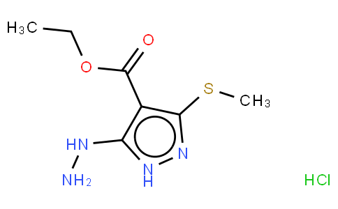 ethyl5-hydrazinyl-3-methylthio-1Hpyrazole-4-carboxylatehydrochloride