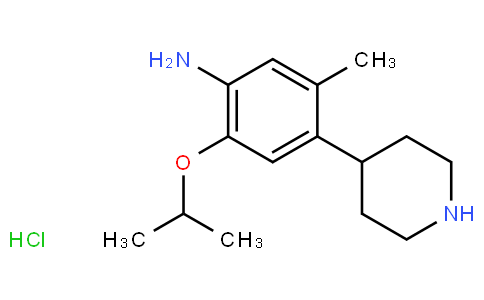 5-Methyl-2-(1-methylethoxy)-4-(4-piperidinyl)-benzenamine hydrochloride