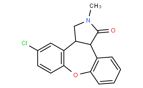 5-chloro-2-methyl-2,3,3a,12b-tetrahydro-1H-dibenzo[2,3:6,7]oxepino[4,5-c]pyrrol-1-one