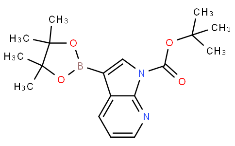 tert-butyl 3-(4,4,5,5-tetramethyl-1,3,2-dioxaborolan-2-yl)pyrrolo[2,3-b]pyridine-1-carboxylate