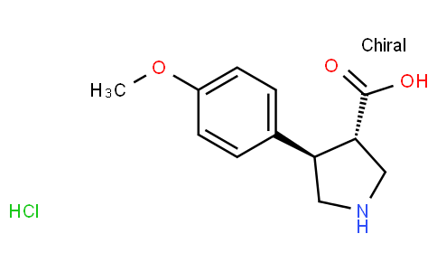 trans-4-(4-Methoxyphenyl)pyrrolidine-3-carboxylic acid hydrochloride