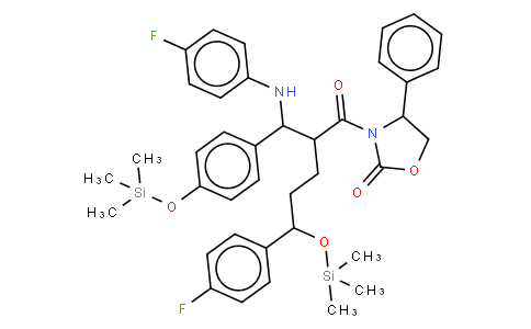 (3R,4S)-1-(4-Fluorophenyl)-3-((S)-3-(4-fluorophenyl-3-(trimethylsilyloxy)propyl)-4-(4-(trimethylsilyloxy)phenyl)azetidin-2-one