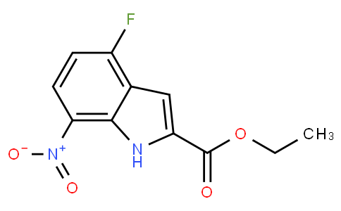 4-氟-7-硝基1H-吲哚-2-乙基羧酸