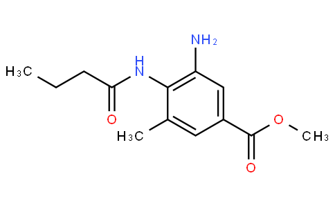 Methyl 4-(butyrylamino)-5-methyl-3-aminobenzoate