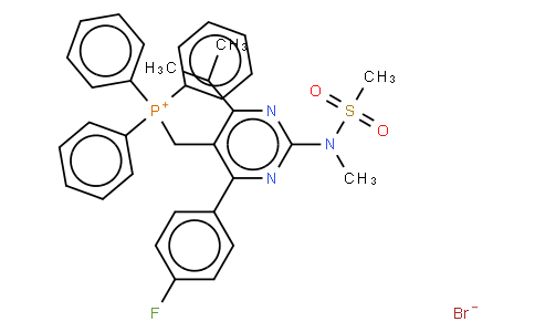 [4-(4-fluorophenyl)-2-[methyl(methylsulfonyl)amino]-6-propan-2-ylpyrimidin-5-yl]methyl-triphenylphosphanium,bromide