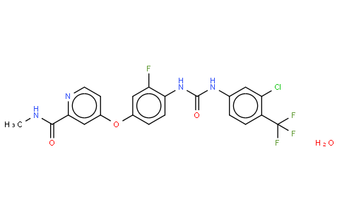 4-[4-[[4-chloro-3-(trifluoromethyl)phenyl]carbamoylamino]-3-fluorophenoxy]-N-methylpyridine-2-carboxamide,hydrate