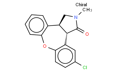 trans-(+/-)-11-Chloro-2,3,3a,12b-tetrahydro-2-methyl-1H-dibenz[2,3:6,7]oxepino[4,5-c]pyrrol-1-one