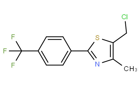 5-(chloromethyl)-4-methyl-2-[4-(trifluoromethyl)phenyl]-1,3-thiazole