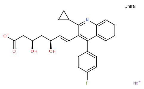 sodium (3R,5S,6E)-7-[2-cyclopropyl-4-(4-fluorophenyl)quinolin-3-yl]-3,5-dihydroxyhept-6-enoate
