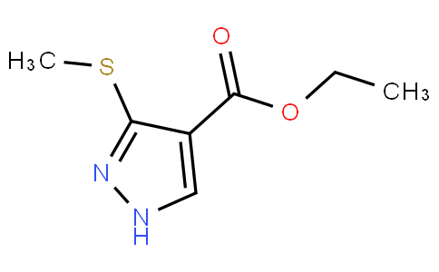 1H-Pyrazole-4-carboxylic acid, 3-(methylthio)-, ethyl ester