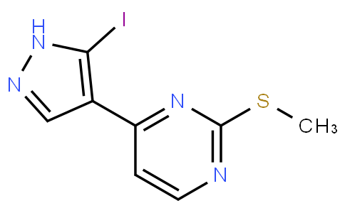 4-(5-Iodo-1H-pyrazol-4-yl)-2-(methylsulfanyl)pyrimidine