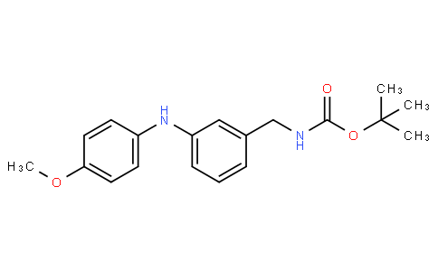 N-Boc-3-(4-甲氧基苯胺基)苯甲胺