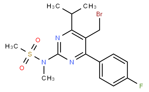 N-[5-Bromomethyl-4-(4-fluorophenyl)-6-isopropylpyrimidine-2-yl]-N-methylmethane sulfonamide