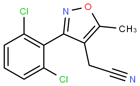 2-[3-(2,6-dichlorophenyl)-5-methyl-1,2-oxazol-4-yl]acetonitrile
