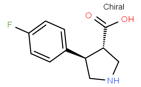 (3S,4R)-4-(4-fluorophenyl)pyrrolidine-3-carboxylic acid