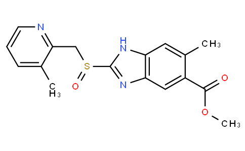 methyl 6-methyl-2-[(3-methylpyridin-2-yl)methylsulfinyl]-1H-benzimidazole-5-carboxylate
