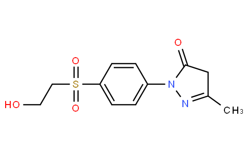 2-[4-(2-hydroxyethylsulfonyl)phenyl]-5-methyl-4H-pyrazol-3-one