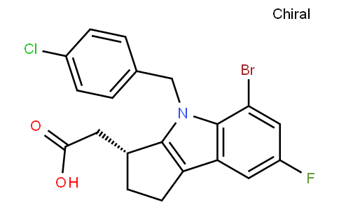 (R)-2-(5-broMo-4-(4-chlorobenzyl)-7-fluoro-1,2,3,4-tetrahydrocyclopenta[b]indol-3-yl)acetic acid