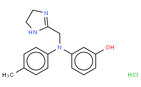 3-[N-(4,5-dihydro-1H-imidazol-2-ylmethyl)-4-methylanilino]phenol,hydrochloride