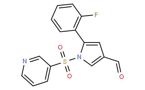 5-(2-氟苯基)-1-[(吡啶-3-基)磺?；鵠-1H-吡咯-3-甲醛