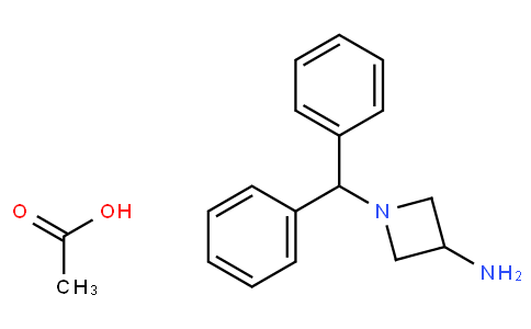 1-(Diphenylmethyl)-3-azetidinamine acetate (1:1)