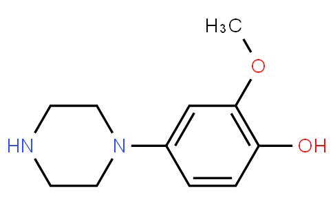 2-甲氧基-4-(1-哌嗪基)苯酚