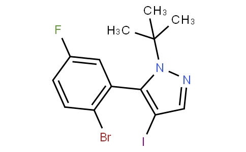 5-(2-溴-5-氟苯基)-1-(叔丁基)-4-碘-1H-吡唑