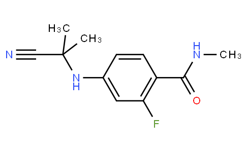 4-(2-cyanopropan-2-ylamino)-2-fluoro-N-methylbenzamide