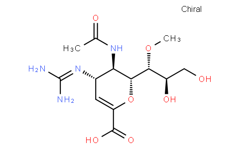 (2R,3R,4S)-3-acetamido-4-(diaminomethylideneamino)-2-[(1R,2R)-2,3-dihydroxy-1-methoxypropyl]-3,4-dihydro-2H-pyran-6-carboxylic acid