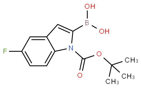 1-BOC-5-fluoroindole-2-boronic acid