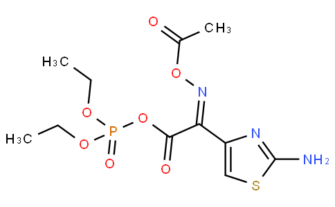 diethoxyphosphoryl (2Z)-2-acetyloxyimino-2-(2-amino-1,3-thiazol-4-yl)acetate