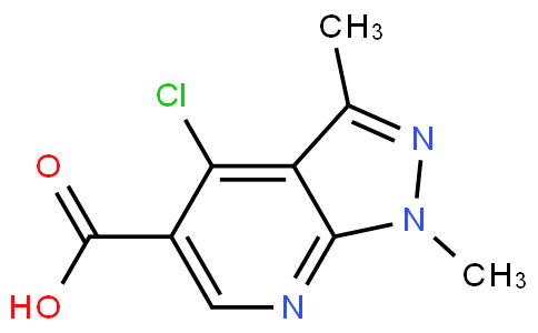 4-Chloro-1,3-dimethyl-1H-pyrazolo[3,4-b]pyridine-5-carboxylic acid