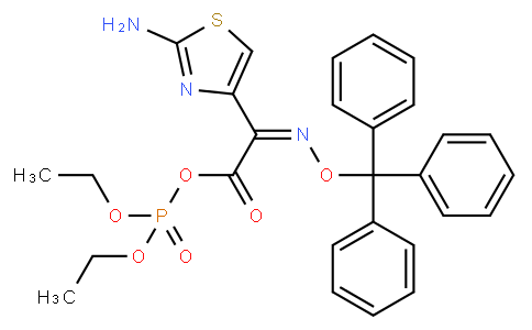 o，O－二乙基磷酰基-（z）-2－（2－氨基噻唑-4-基）-2-叔丁氧羰基-1-甲基）已氧亞氨基乙酸酯