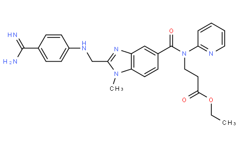ethyl 3-[[2-[(4-carbamimidoylanilino)methyl]-1-methylbenzimidazole-5-carbonyl]-pyridin-2-ylamino]propanoate