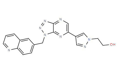 2-{4-[1-(6-Quinolinylmethyl)-1H-[1,2,3]triazolo[4,5-b]pyrazin-6-y l]-1H-pyrazol-1-yl}ethanol