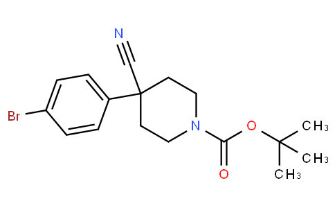 TERT-BUTYL 4-(4-BROMOPHENYL)-4-CYANOPIPERIDINE-1-CARBOXYLATE