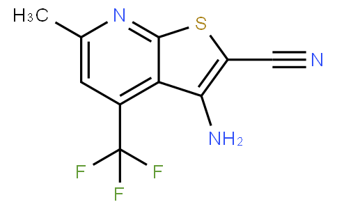 3-氨基-6-甲基-4-(三氟甲基)噻吩[2,3-B]吡啶-2-甲腈