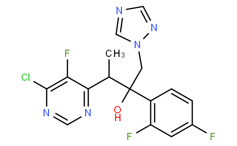 3-(6-chloro-5-fluoropyrimidin-4-yl)-2-(2,4-difluorophenyl)-1-(1,2,4-triazol-1-yl)butan-2-ol
