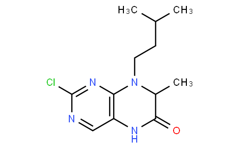 2-氯-7,8-二氫-7-甲基-8-(3-甲基丁基)-6(5H)-蝶啶酮