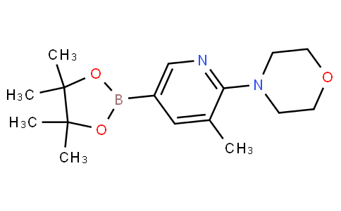 4-[3-methyl-5-(4,4,5,5-tetramethyl-1,3,2-dioxaborolan-2-yl)pyridin-2-yl]morpholine