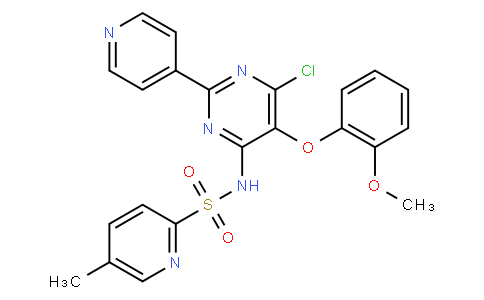 5-methyl-pyridine-2-sulfonic acid [6-chloro-5-(2-methoxy-phenoxy)-2-pyridin-4-yl-pyrimidin-4-yl]-amide